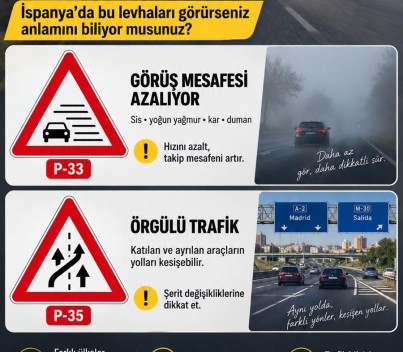 P-33 VE P-35 TRAFİK LEVHALARI